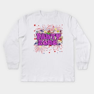 party zone Kids Long Sleeve T-Shirt